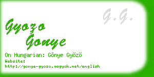 gyozo gonye business card